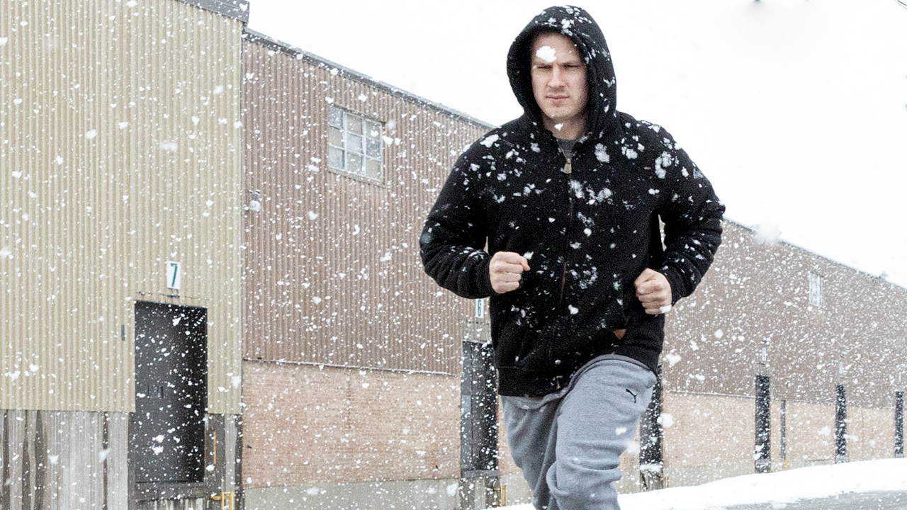 Running Outside in Snow Running Outside in Snow